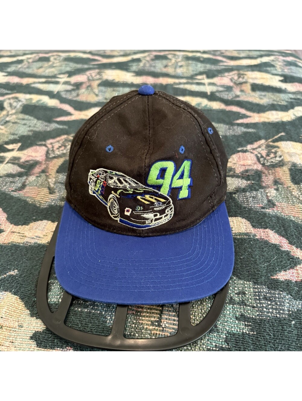 Vintage 90s RARE NASCAR Racing Hat McDonald's Batman Bill Elliott Cap OSFM
